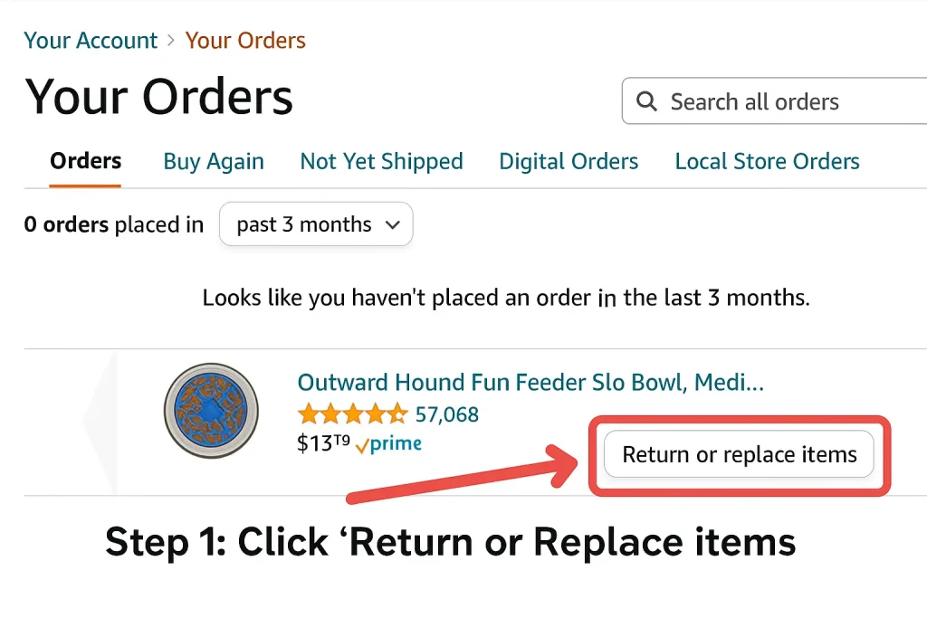 Amazon Return or Replace Items
