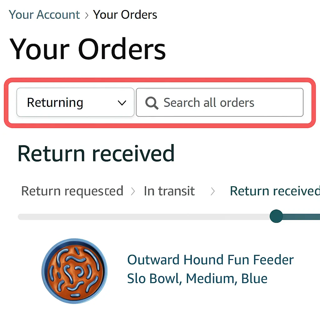 Amazon Track Your Return
