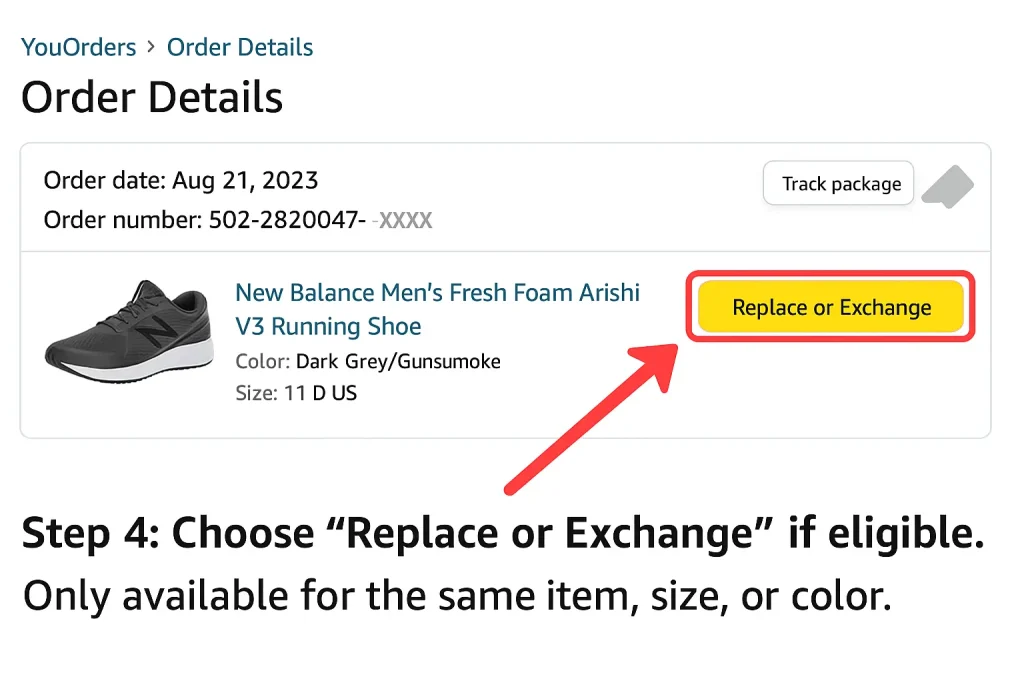 Amazon replacements or exchanges