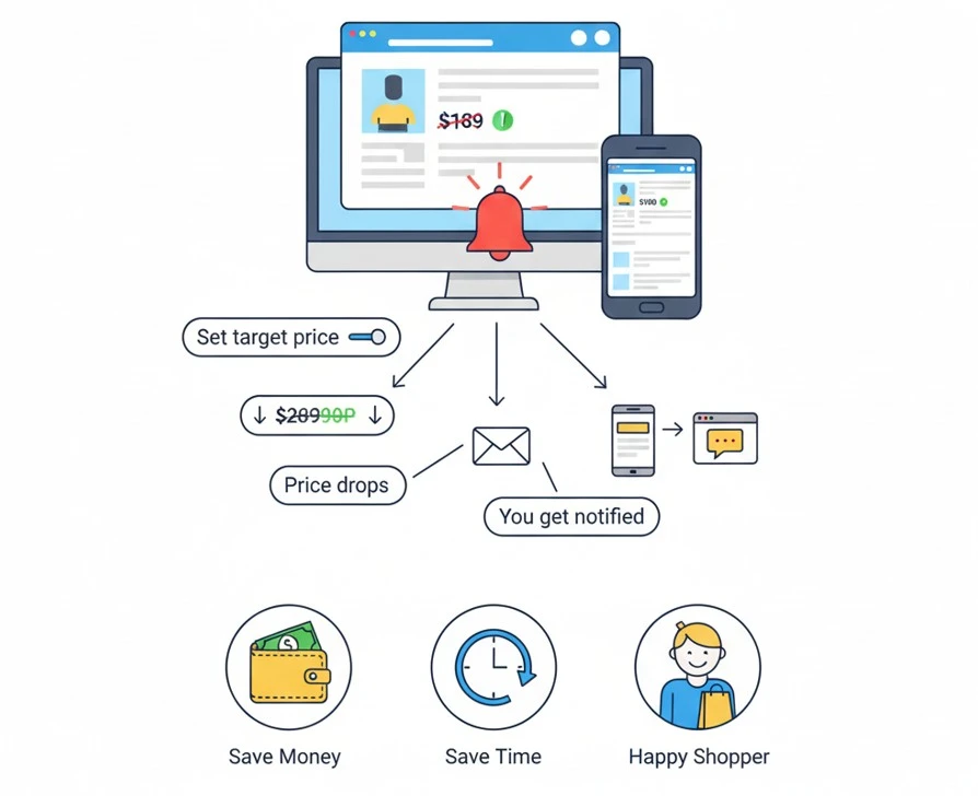 how do i set a price drop alert on amazon