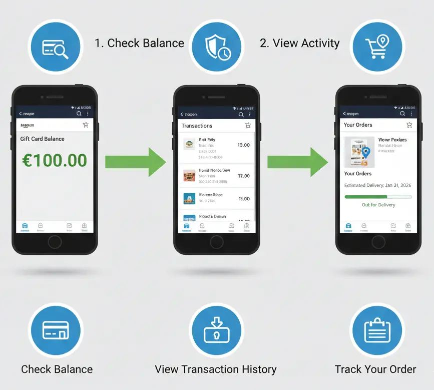check the balance on an amazon gift card