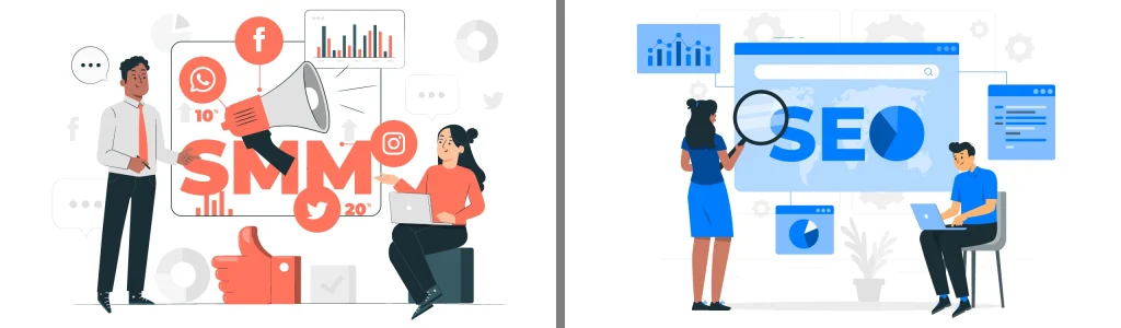 SEO vs SMM