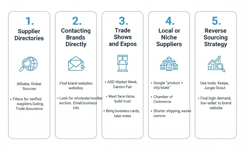 how to find wholesale suppliers for amazon fba