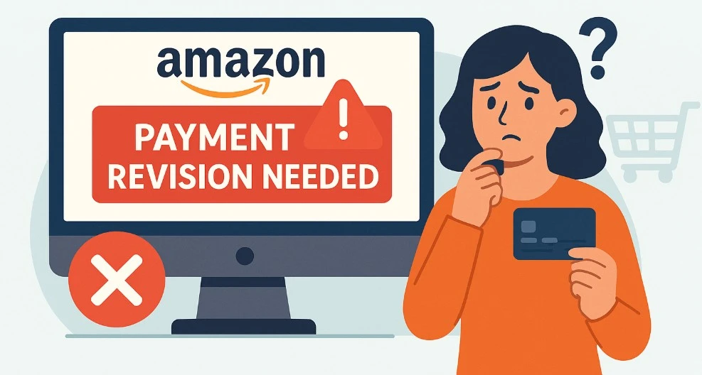 what does payment revision needed mean on amazon