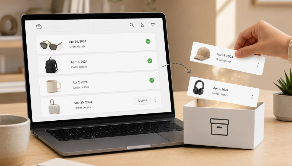 how to delete amazon order history