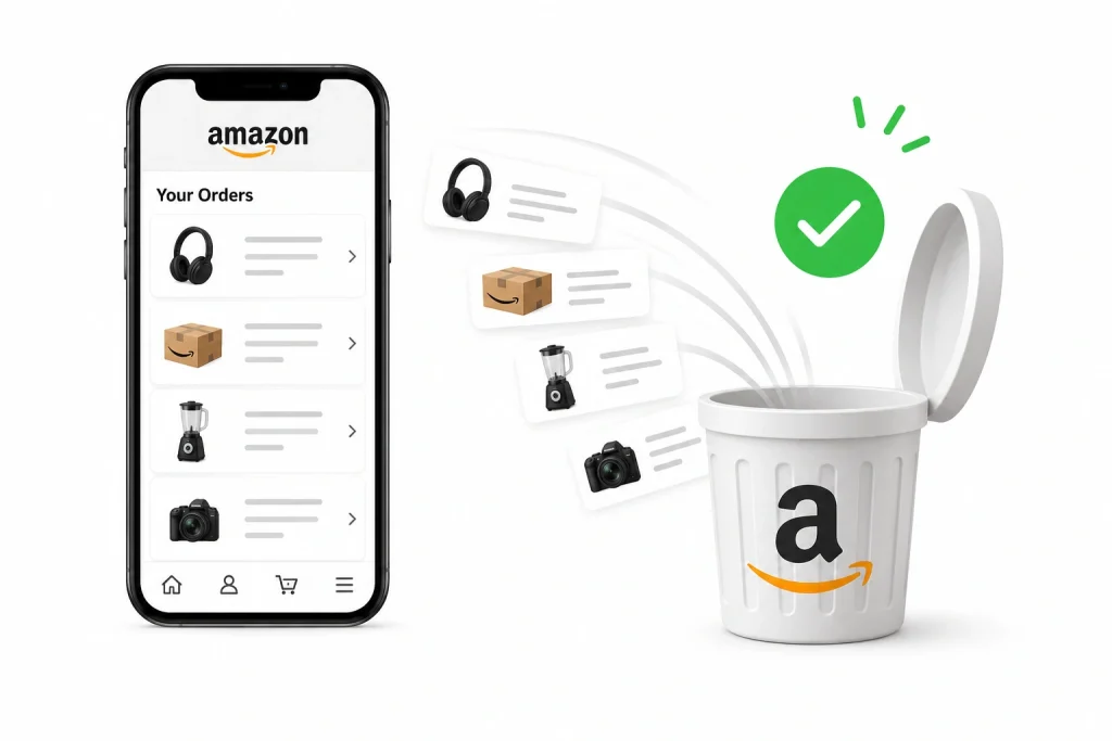how to hide orders on amazon