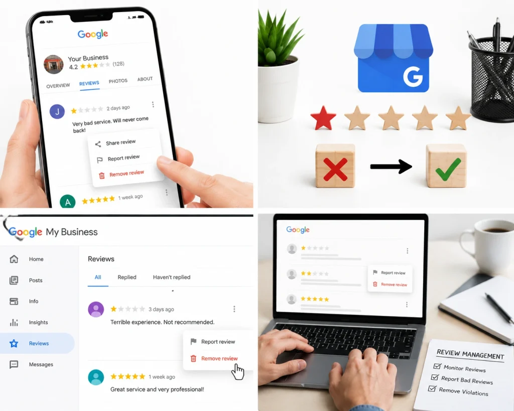 Hide negative reviews