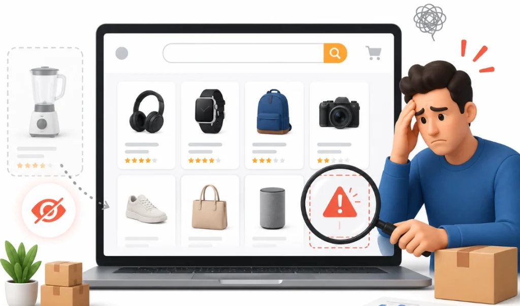Amazon product not showing in search
