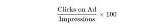 How do I calculate CTR in Facebook Ads