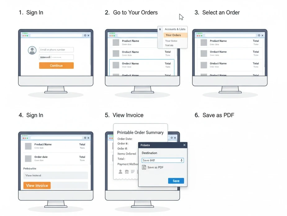 how to get receipt from amazon