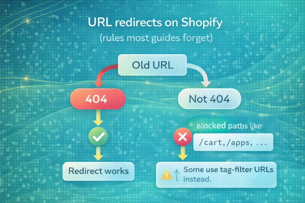 URL redirects on Shopify