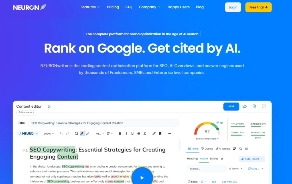 ai seo tools for businesses