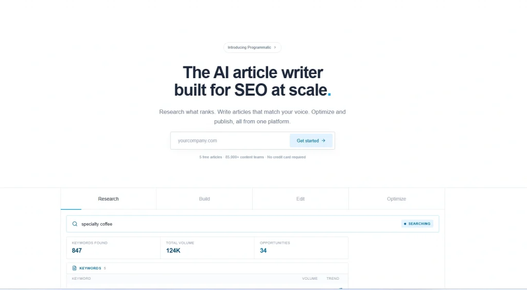 ai seo tools comparison